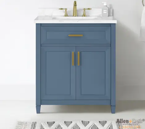 Allen + Roth Blue Single Sink Vanity