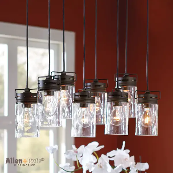 Allen + Roth Bronze Farmhouse Pendant