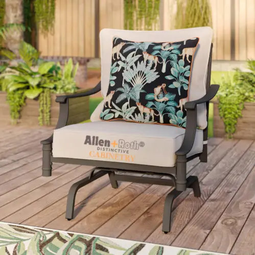 Allen + Roth Gray Steel Chairs