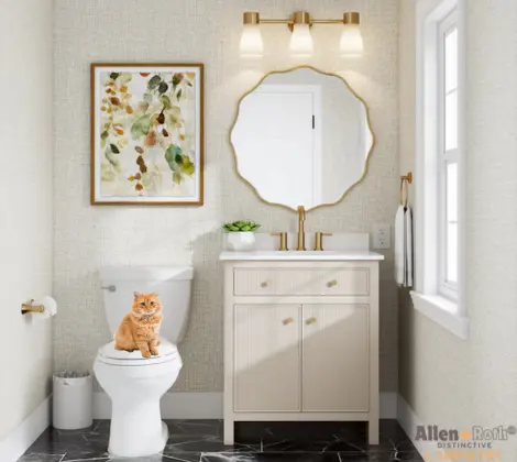 Allen + Roth Greige Single Sink Vanity