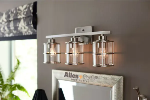 Allen + Roth Nickel Vanity Light