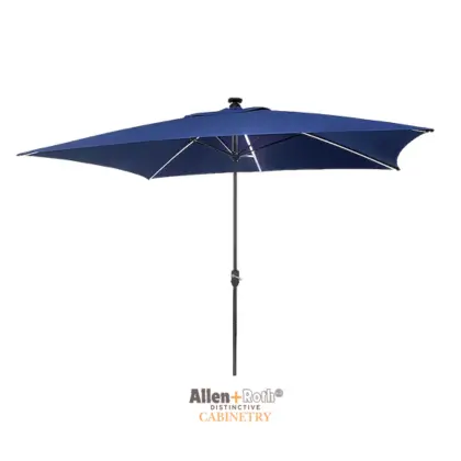 Allen + Roth Patio Umbrella Blue
