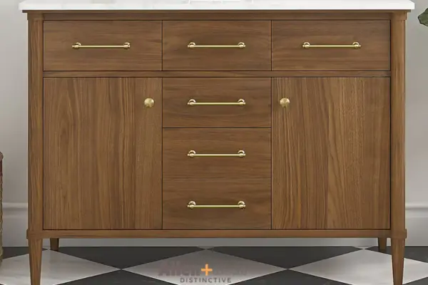 Allen + Roth Walnut Single Sink Vanity