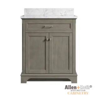 allen + roth Roveland 30-in Smokewood Single Sink Vanity