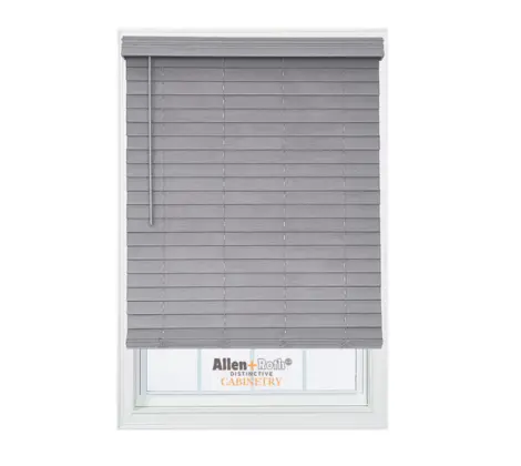 Allen + Roth Gray Faux Wood Blinds