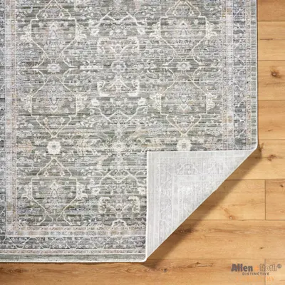 Allen + Roth Green Floral Area Rug