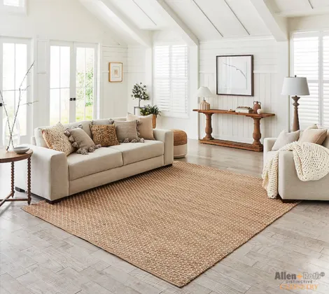 Allen + Roth Natural Jute Area Rug