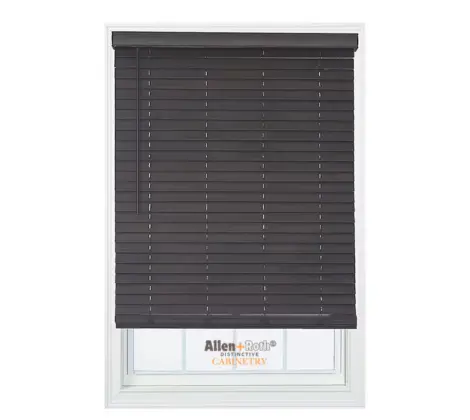 Allen + Roth Walnut Faux Wood Blinds
