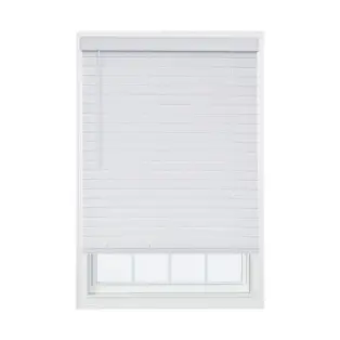 allen + roth 70.5x72-in White Cordless Faux Wood Blinds