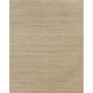 allen + roth 8x10 Natural Ivory Jute Indoor Area Rug